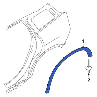 Mini OE - Front Left Wheel Arch Molding