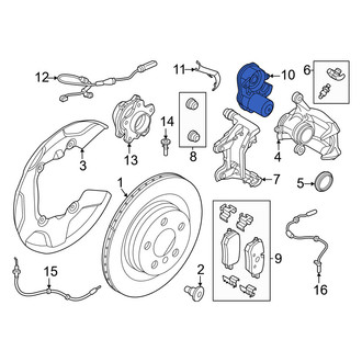 Mini OE - Rear Left Parking Brake Actuator