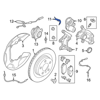 Mini OE - Left Parking Brake Actuator Bracket