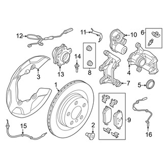 Mini OE - Rear Suspension - Brake Components