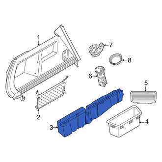 Mini OE - Left Interior Quarter Panel Trim Panel Storage Compartment Bracket