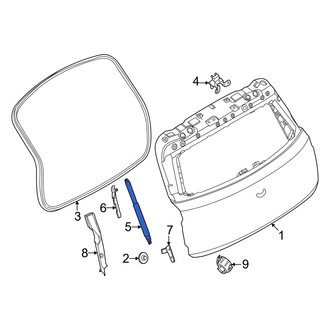 Mini OE - Rear Right Back Glass Lift Support