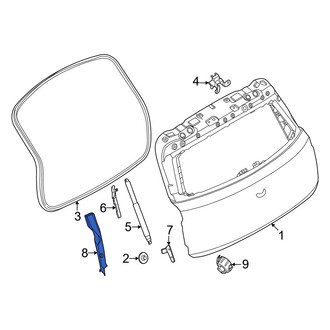 Mini OE - Rear Right Tail Light Access Cover