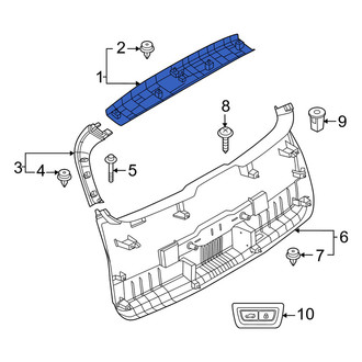 Mini OE - Rear Upper Liftgate Trim Cover
