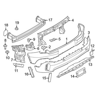 Mini OE - Rear Bumper - Bumper & Components (Classic Style), (S ALL4)