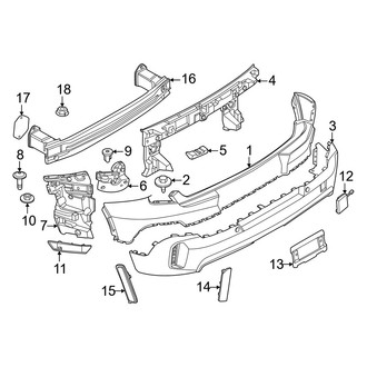 Mini OE - Rear Bumper - Bumper & Components (John Cooper Works ALL4)