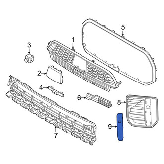 Mini OE - Front Right Grille Molding