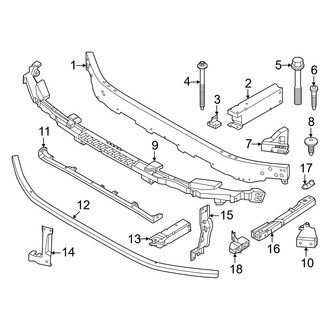 Mini OE - Front Bumper & Grille - Bumper & Components (Bumper Support), (E / SE All4)
