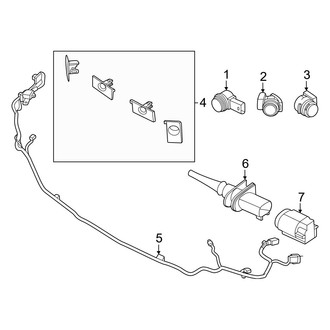 Mini OE - Front Bumper & Grille - Electrical Components (Park Distance Control), (BATTERY EV (EV/BEV))