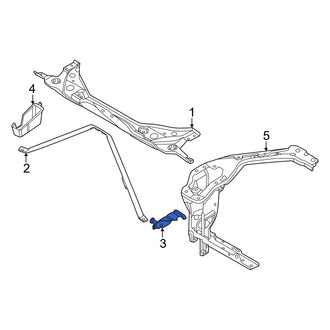 Mini OE - Right Radiator Support Tie Bar Bracket
