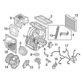 Mini OE - Air Conditioner & Heater - Evaporator Components