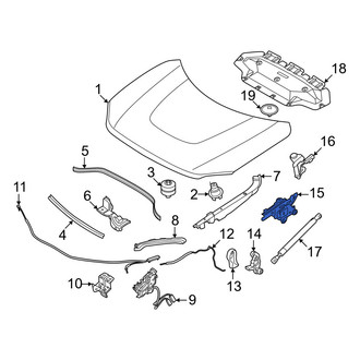 Mini OE - Front Left Hood Hinge