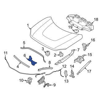 Mini OE - Front Left Hood Seal