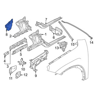 Mini OE - Right Fender Apron Bracket