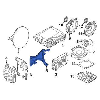Mini OE - Rear Radio Amplifier Bracket