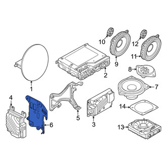 Mini OE - Rear Radio Amplifier Bracket