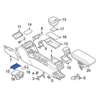 Mini OE - Front Lower Forward Console Mat