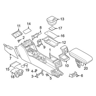 Mini OE - Center Console (Console & Armrest), (BATTERY EV (EV/BEV))