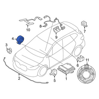 Mini OE - Center Rear Air Bag Impact Sensor