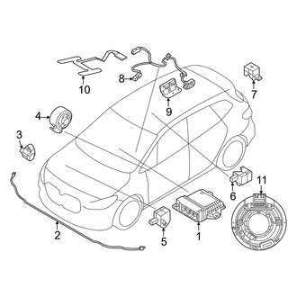 Mini OE - Restraint Systems - Air Bag Components (Modules & Sensors), (BATTERY EV (EV/BEV))