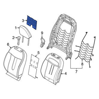 Mini OE - Front Right Seat Back Panel Cap