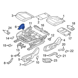 Mini OE - Front Right Inner Seat Trim Panel