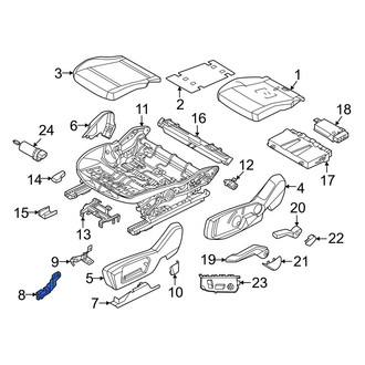 Mini OE - Front Right Seat Trim Panel Bracket