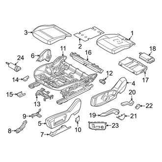 Mini OE - Seats & Tracks - Passenger Seat Components (Seat Cushion, Sport Seats), (BATTERY EV (EV/BEV))