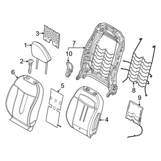 Mini OE - Seats & Tracks - Driver Seat Components (Seat Back, Sport Seats), (BATTERY EV (EV/BEV))