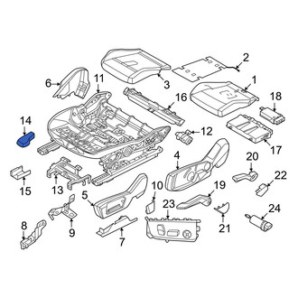Mini OE - Front Right Seat Track Adjust Handle