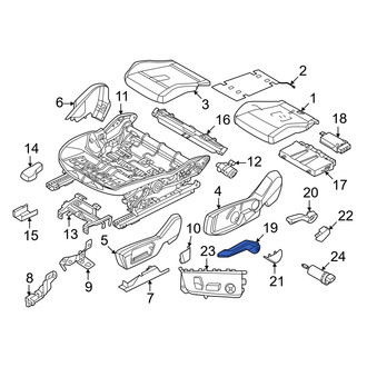 Mini OE - Front Right Seat Height Adjuster Handle