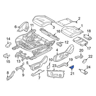 Mini OE - Front Right Seat Height Adjuster Handle Cover