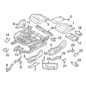 Mini OE - Seats & Tracks - Passenger Seat Components (Seat Cushion, Sport Seats), (BATTERY EV (EV/BEV))