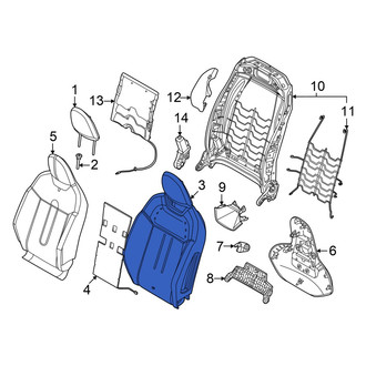 Mini OE - Front Left Seat Back Cushion