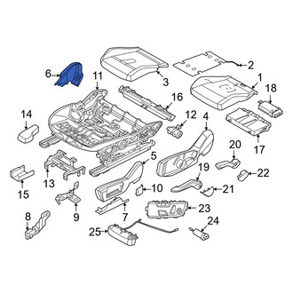 Mini OE - Front Left Inner Seat Trim Panel