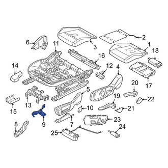 Mini OE - Rear Left Seat Trim Panel Bracket