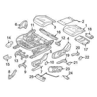 Mini OE - Seats & Tracks - Driver Seat Components (Seat Cushion, Sport Seats), (BATTERY EV (EV/BEV))