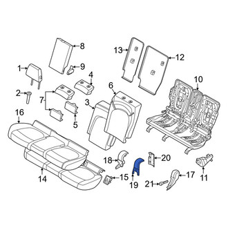 Mini OE - Rear Left Outer Seat Frame Trim Panel