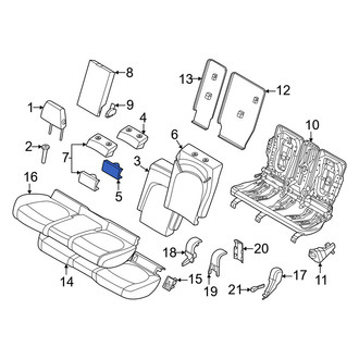 Mini OE - Rear Lower Center Seat Back Cushion