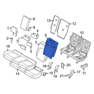 Mini OE - Rear Left Seat Back Cushion Cover