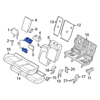 Mini OE - Rear Center Seat Back Cushion Cover