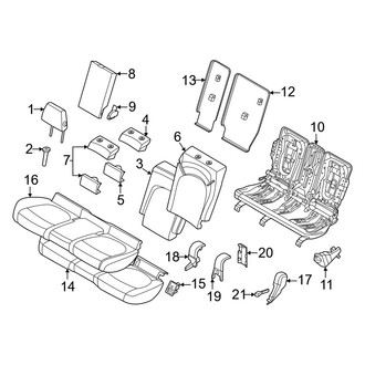 Mini OE - Seats & Tracks - Rear Seat Components (BATTERY EV (EV/BEV))