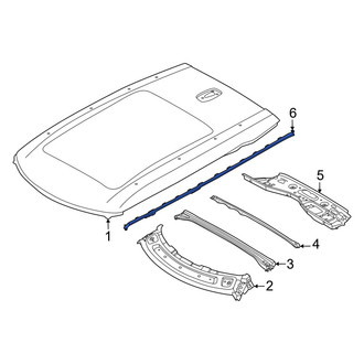 Mini OE - Left Roof Panel Weatherstrip