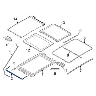 Mini OE - Sunroof Deflector
