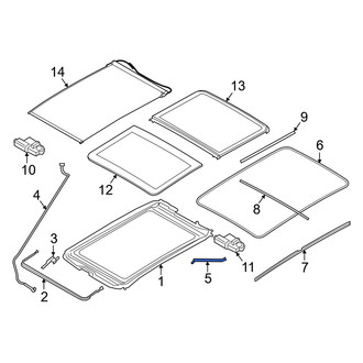 Mini OE - Rear Sunroof Drain Hose