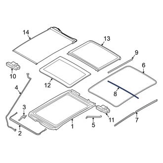 Mini OE - Inner Sunroof Glass Seal