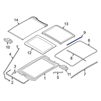 Mini OE - Outer Sunroof Frame Seal