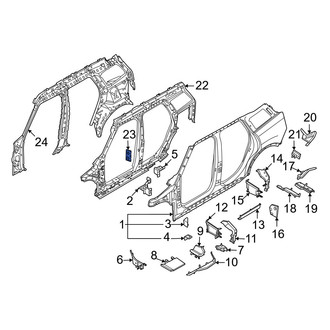 Mini OE - Door Lock Striker Plate