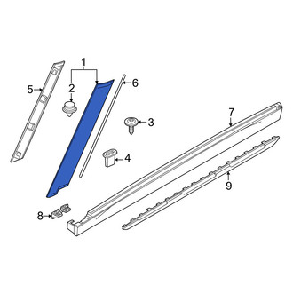 Mini OE - Left Outer Body A-Pillar Trim Panel