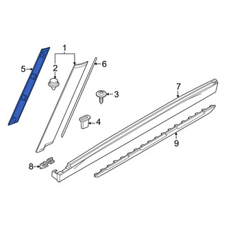 Mini OE - Left Body A-Pillar Trim Panel Bracket